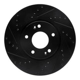 R1 Concepts 12-16 Kia Sportage (USA/Canada) Front Left Drilled & Slotted Black Brake Rotor by R1 Concepts RNC-633-21032L