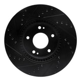 R1 Concepts 12-16 Kia Sportage (USA/Canada) Front Right Drilled & Slotted Black Brake Rotor by R1 Concepts RNC-633-21032R