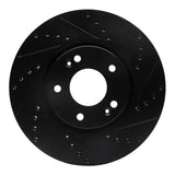 R1 Concepts 12-16 Kia Sportage (USA/Canada) Front Right Drilled & Slotted Black Brake Rotor by R1 Concepts RNC-633-21032R