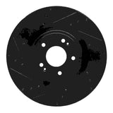 R1 Concepts 18-22 Genesis G70 Front Left Drilled & Slotted Black Brake Rotor by R1 Concepts RNC-633-21038L