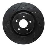 R1 Concepts 21-26 Hyundai Sonata Front Left Drilled & Slotted Black Brake Rotor by R1 Concepts RNC-633-21048L
