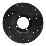 R1 Concepts 67-74 Opel Manta Front Left Drilled & Slotted Black Brake Rotor by R1 Concepts RNC-633-22000L