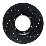 R1 Concepts 71-83 Renault R15 Front Right Rear Right Drilled & Slotted Black Brake Rotor by R1 Concepts RNC-633-23000R