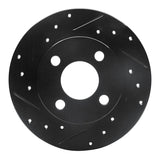 R1 Concepts 81-87 Renault ALLIANCE Front Left Drilled & Slotted Black Brake Rotor by R1 Concepts RNC-633-23003L