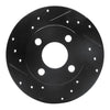 R1 Concepts 81-87 Renault ALLIANCE Front Left Drilled & Slotted Black Brake Rotor