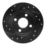 R1 Concepts 81-87 Renault ALLIANCE Front Right Drilled & Slotted Black Brake Rotor by R1 Concepts RNC-633-23003R