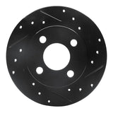 R1 Concepts 81-87 Renault ALLIANCE Front Right Drilled & Slotted Black Brake Rotor by R1 Concepts RNC-633-23003R