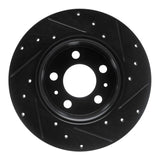 R1 Concepts 67-72 Volvo 142 Front Left Drilled & Slotted Black Brake Rotor by R1 Concepts RNC-633-27000L