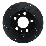 R1 Concepts 76-93 Volvo 262 Front Left Drilled & Slotted Black Brake Rotor by R1 Concepts RNC-633-27005L