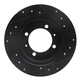 R1 Concepts 00-07 Mitsubishi SPace STAR (Mexico) Rear Left Drilled & Slotted Black Brake Rotor by R1 Concepts RNC-633-27027L