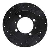 R1 Concepts 00-07 Mitsubishi SPace STAR (Mexico) Rear Left Drilled & Slotted Black Brake Rotor by R1 Concepts RNC-633-27027L
