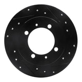 R1 Concepts 00-07 Mitsubishi SPace STAR (Mexico) Rear Right Drilled & Slotted Black Brake Rotor by R1 Concepts RNC-633-27027R