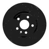 R1 Concepts 07-18 Land Rover Range Rover Evoque Front Right Drilled & Slotted Black Brake Rotor by R1 Concepts RNC-633-27041R