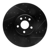 R1 Concepts 16-26 Polestar Polestar 2 Front Right Drilled & Slotted Black Brake Rotor by R1 Concepts RNC-633-27051R