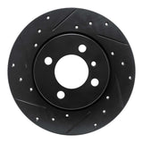R1 Concepts 84-85 BMW 318I Front Left Drilled & Slotted Black Brake Rotor by R1 Concepts RNC-633-31009L