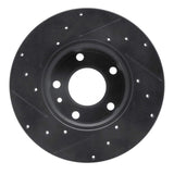 R1 Concepts 76-76 BMW 530I Front Right Drilled & Slotted Black Brake Rotor by R1 Concepts RNC-633-31013R