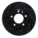 R1 Concepts 88-91 BMW M3 Front Left Drilled & Slotted Black Brake Rotor by R1 Concepts RNC-633-31022L