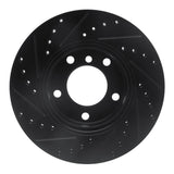 R1 Concepts 91-06 BMW 328I Front Right Drilled & Slotted Black Brake Rotor by R1 Concepts RNC-633-31027R