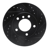 R1 Concepts 91-06 BMW 328I Front Right Drilled & Slotted Black Brake Rotor by R1 Concepts RNC-633-31027R