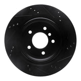 R1 Concepts 95-02 BMW Z3 Right Rear Drilled & Slotted Black Brake Rotor by R1 Concepts RNC-633-31035D
