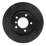 R1 Concepts 95-02 BMW M3 Right Front Drilled & Slotted Black Brake Rotor by R1 Concepts RNC-633-31037D