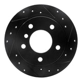 R1 Concepts 95-99 BMW 318TI Rear Right Drilled & Slotted Black Brake Rotor by R1 Concepts RNC-633-31039R