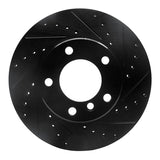 R1 Concepts 96-03 BMW 525I (USA/Canada) Front Right Drilled & Slotted Black Brake Rotor by R1 Concepts RNC-633-31043R