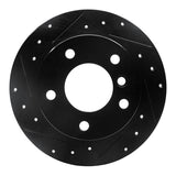 R1 Concepts 96-02 BMW Z3 Rear Left Drilled & Slotted Black Brake Rotor by R1 Concepts RNC-633-31045L