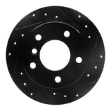 R1 Concepts 96-02 BMW Z3 Rear Right Drilled & Slotted Black Brake Rotor by R1 Concepts RNC-633-31045R