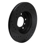 R1 Concepts 99-08 BMW 325CI (USA/Canada) Front Right Drilled & Slotted Black Brake Rotor