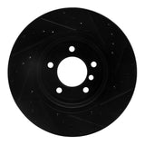 R1 Concepts 01-08 BMW 330I Front Left Drilled & Slotted Black Brake Rotor by R1 Concepts RNC-633-31048L