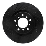 R1 Concepts 01-06 BMW M3 Right Front Drilled & Slotted Black Brake Rotor by R1 Concepts RNC-633-31055D