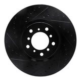 R1 Concepts 00-03 BMW M5 Right Front Drilled & Slotted Black Brake Rotor by R1 Concepts RNC-633-31057D