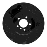 R1 Concepts 02-08 BMW 760LI Front Right Drilled & Slotted Black Brake Rotor by R1 Concepts RNC-633-31058R