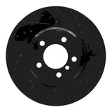 R1 Concepts 02-08 BMW 760LI Front Right Drilled & Slotted Black Brake Rotor by R1 Concepts RNC-633-31058R