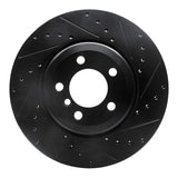 R1 Concepts 02-05 BMW 745LI Rear Right Drilled & Slotted Black Brake Rotor by R1 Concepts RNC-633-31059R
