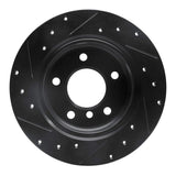 R1 Concepts 03-06 BMW Z4 Rear Right Drilled & Slotted Black Brake Rotor by R1 Concepts RNC-633-31060R