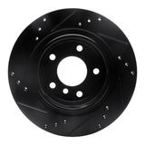 R1 Concepts 03-08 BMW Z4 Rear Right Drilled & Slotted Black Brake Rotor by R1 Concepts RNC-633-31061R