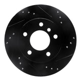 R1 Concepts 03-08 BMW Z4 Rear Right Drilled & Slotted Black Brake Rotor by R1 Concepts RNC-633-31061R
