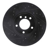 R1 Concepts 06-13 BMW 325I (USA/Canada) Front Right Drilled & Slotted Black Brake Rotor by R1 Concepts RNC-633-31067R