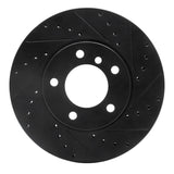 R1 Concepts 06-13 BMW 325I (USA/Canada) Front Right Drilled & Slotted Black Brake Rotor by R1 Concepts RNC-633-31067R