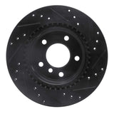 R1 Concepts 06-13 BMW 325I Rear Left Drilled & Slotted Black Brake Rotor by R1 Concepts RNC-633-31068L
