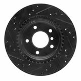 R1 Concepts 06-13 BMW 325I Rear Right Drilled & Slotted Black Brake Rotor by R1 Concepts RNC-633-31068R