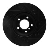 R1 Concepts 06-12 BMW X1 (USA/Canada) Front Left Drilled & Slotted Black Brake Rotor by R1 Concepts RNC-633-31069L