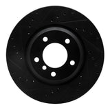 R1 Concepts 06-12 BMW X1 (USA/Canada) Front Left Drilled & Slotted Black Brake Rotor by R1 Concepts RNC-633-31069L