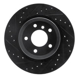 R1 Concepts 06-15 BMW 335XI Rear Left Drilled & Slotted Black Brake Rotor by R1 Concepts RNC-633-31070L
