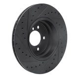 R1 Concepts 05-08 BMW 760I Rear Right Drilled & Slotted Black Brake Rotor by R1 Concepts RNC-633-31076R