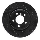 R1 Concepts 05-08 BMW 760I Rear Right Drilled & Slotted Black Brake Rotor by R1 Concepts RNC-633-31076R
