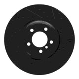 R1 Concepts 07-08 BMW ALPINA B7 Front Right Drilled & Slotted Black Brake Rotor by R1 Concepts RNC-633-31083R