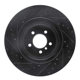 R1 Concepts 07-08 BMW ALPINA B7 Rear Right Drilled & Slotted Black Brake Rotor by R1 Concepts RNC-633-31084R